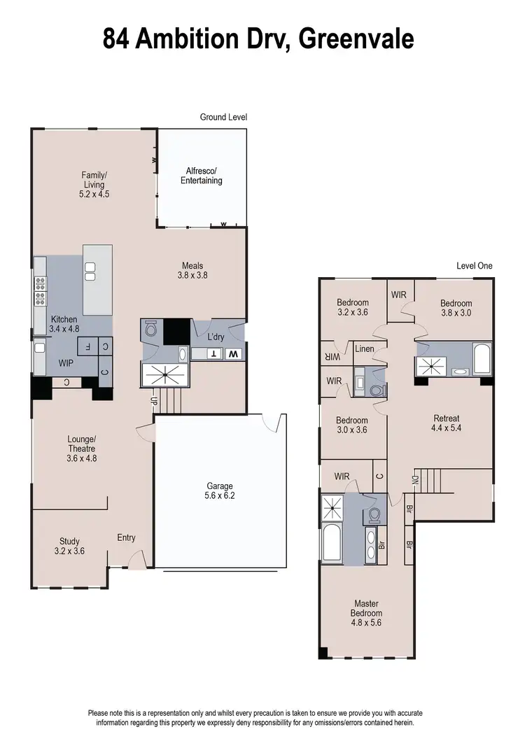Floorplan of Homely house listing, 84 Ambition Drive, Greenvale VIC 3059
