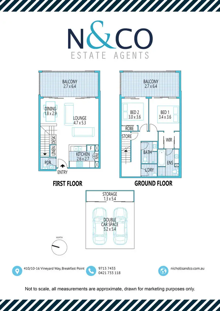 Floorplan of Homely unit listing, 410/10-16 Vineyard Way, Breakfast Point NSW 2137