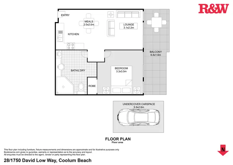 Floorplan of Homely unit listing, 28/1750-1764 David Low Way, Coolum Beach QLD 4573