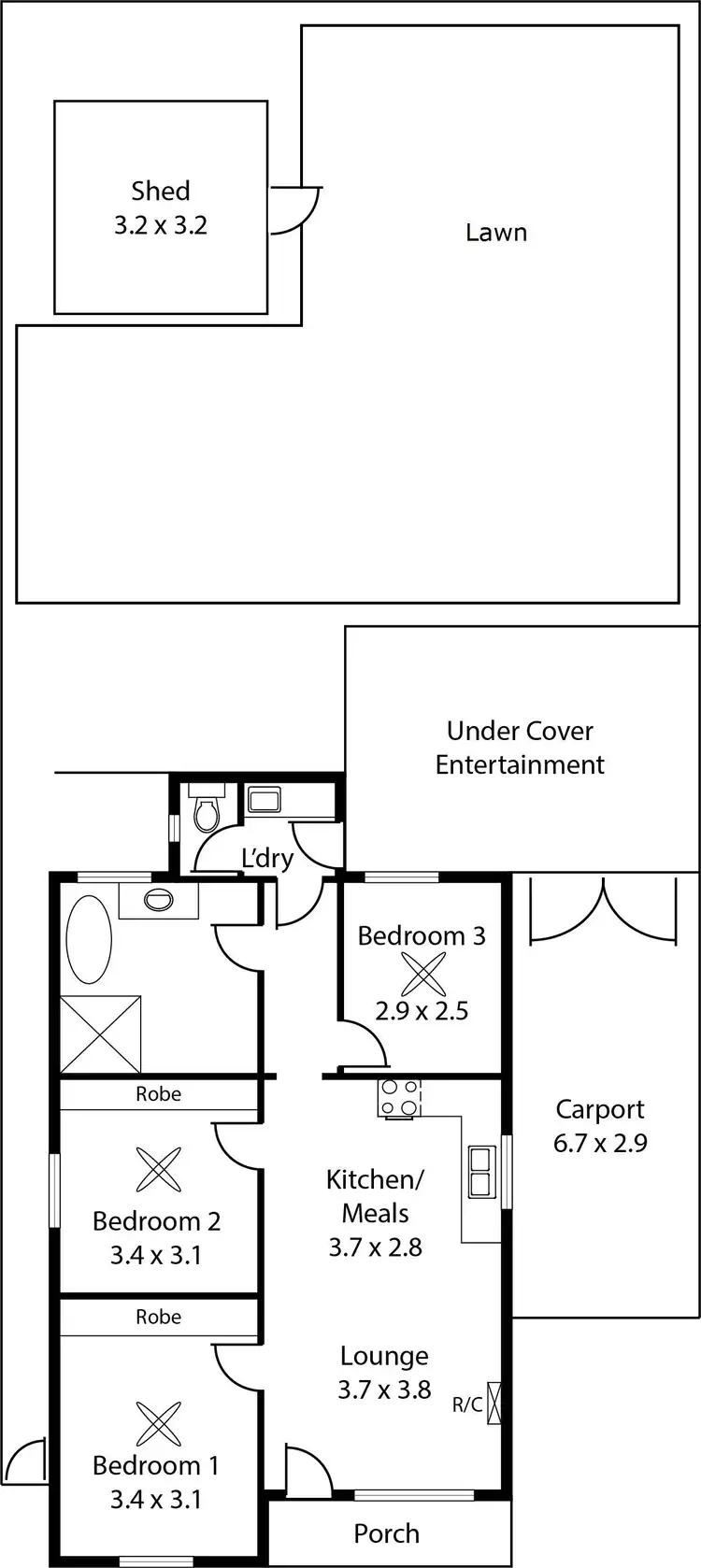 Floorplan of Homely house listing, 16 George Street, Semaphore Park SA 5019