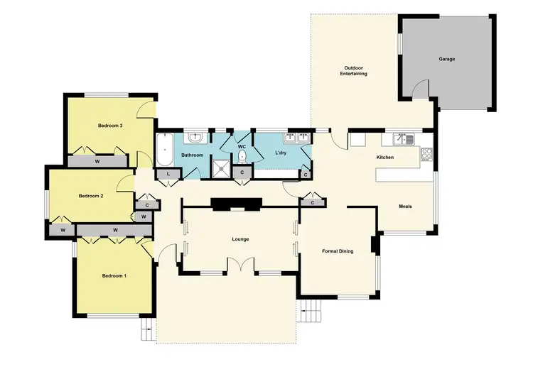 Floorplan of Homely house listing, 49 Park Road, Maryborough VIC 3465