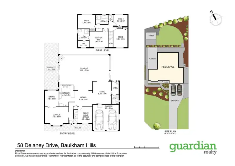 Floorplan of Homely house listing, 58 Delaney Drive, Baulkham Hills NSW 2153