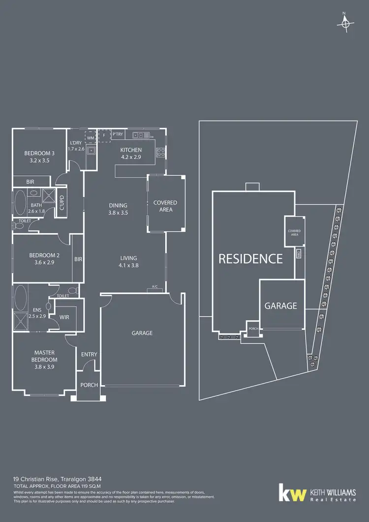 Floorplan of Homely house listing, 19 Christian Rise, Traralgon VIC 3844