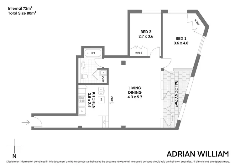 Floorplan of Homely apartment listing, 19/82 Myrtle Street, Chippendale NSW 2008