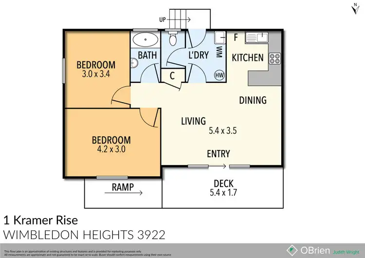 Floorplan of Homely house listing, 1 Kramer Rise, Wimbledon Heights VIC 3922