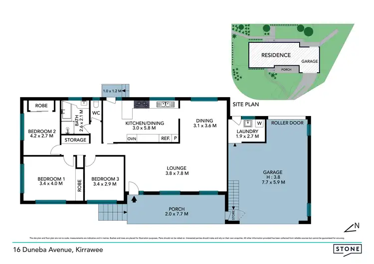 Floorplan of Homely house listing, 16 Duneba Avenue, Kirrawee NSW 2232