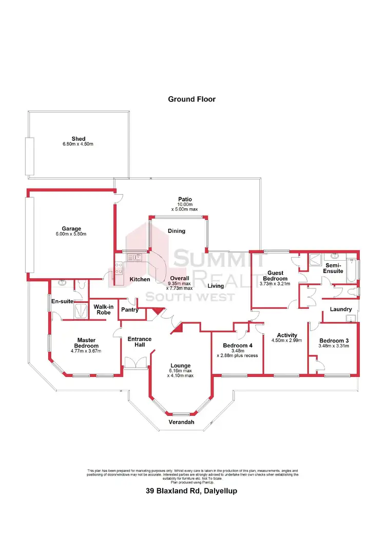 Floorplan of Homely house listing, 39 Blaxland Road, Dalyellup WA 6230