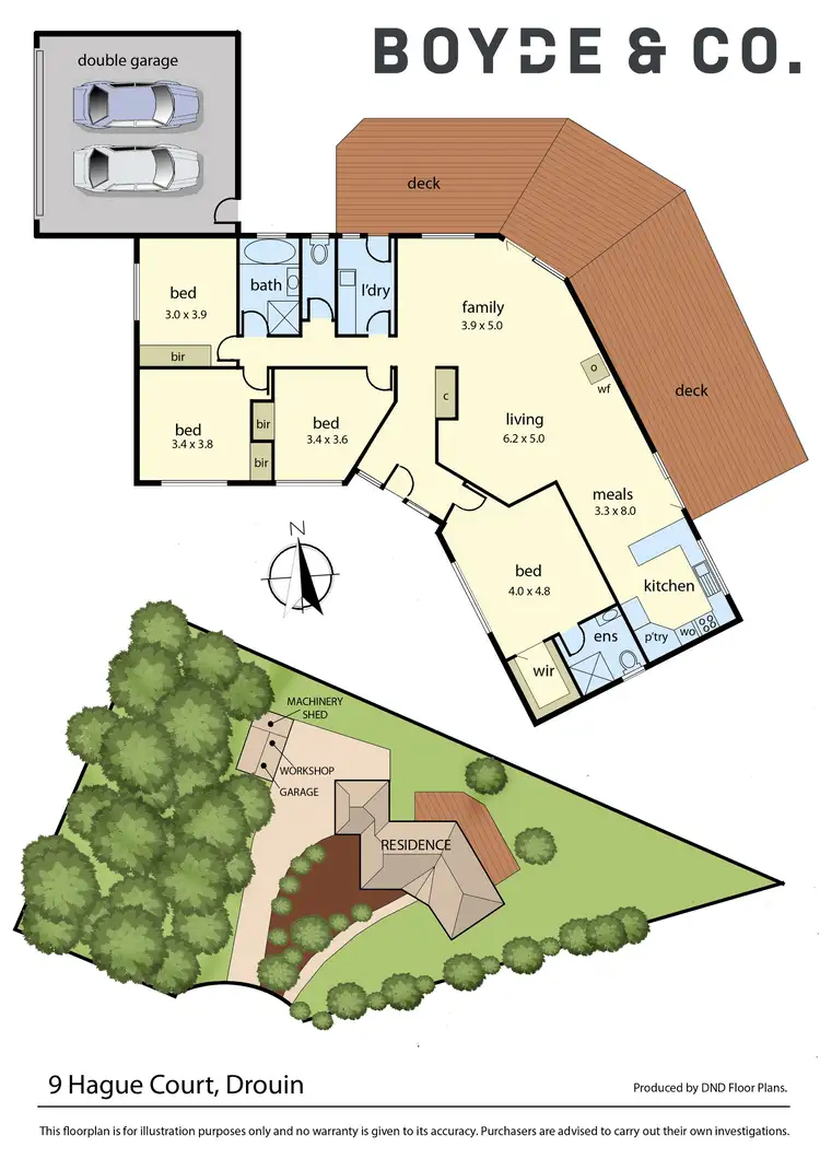 Floorplan of Homely house listing, 9 Hague Court, Drouin VIC 3818