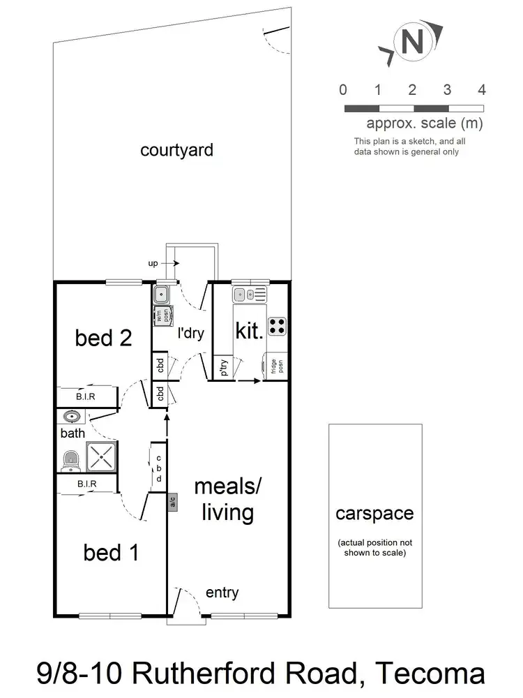 Floorplan of Homely unit listing, 9/8-10 Rutherford Road, Tecoma VIC 3160