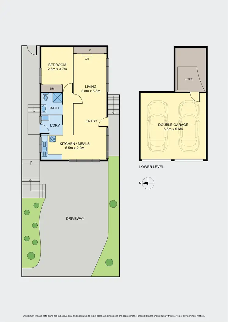 Floorplan of Homely unit listing, 1/126 Hoffmans Road, Essendon VIC 3040