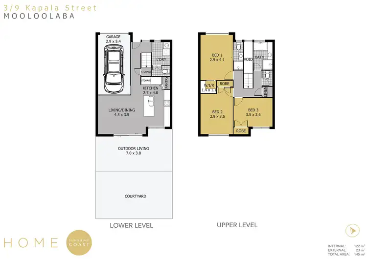 Floorplan of Homely townhouse listing, 3/9 Kapala Street, Mooloolaba QLD 4557