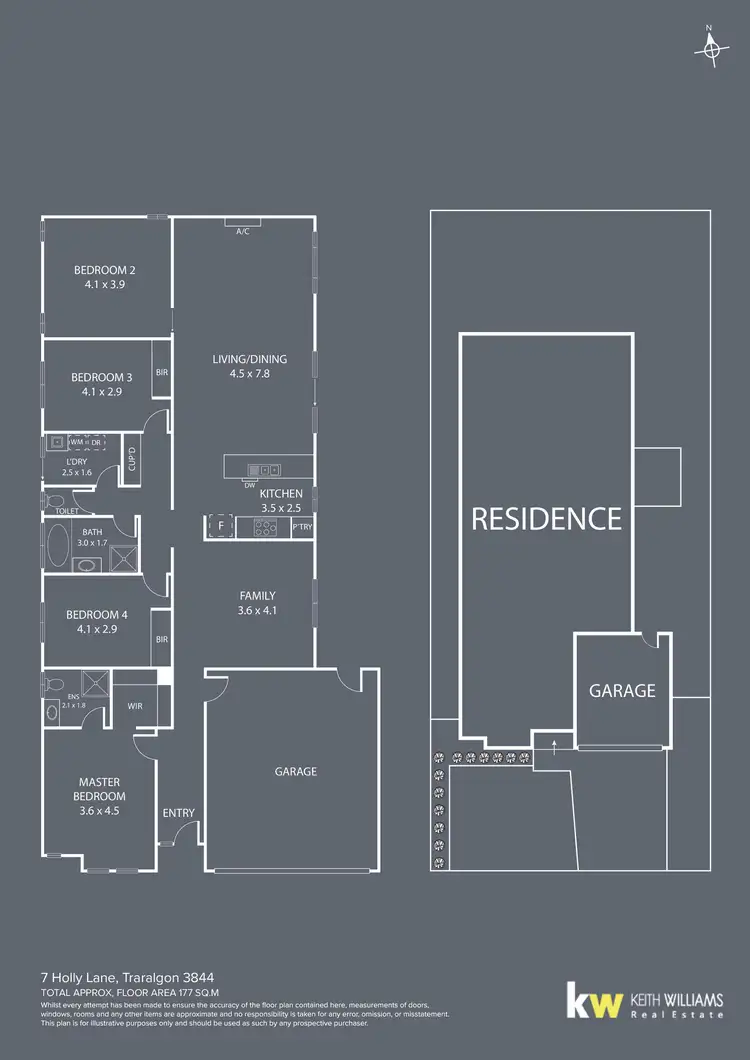 Floorplan of Homely house listing, 7 Holly Lane, Traralgon VIC 3844