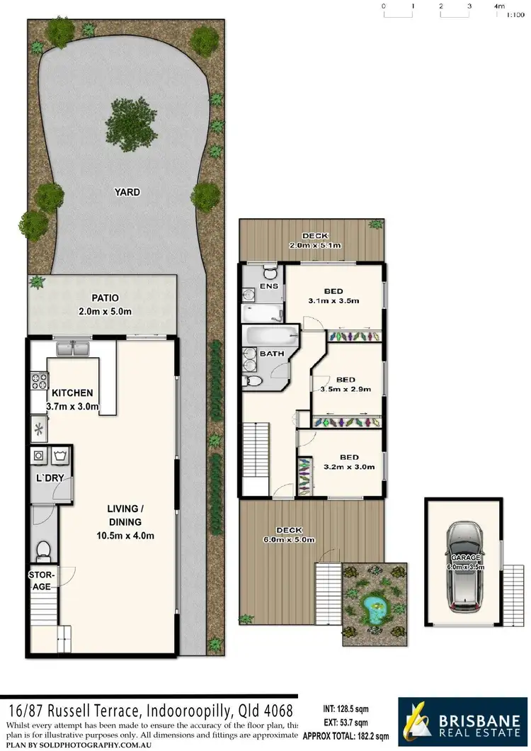 Floorplan of Homely townhouse listing, 16/87 Russell Terrace, Indooroopilly QLD 4068