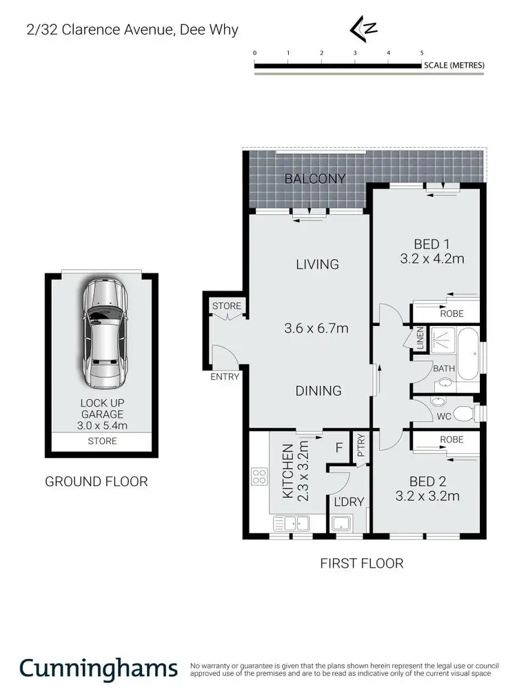 Floorplan of Homely unit listing, 2/32 Clarence Avenue, Dee Why NSW 2099