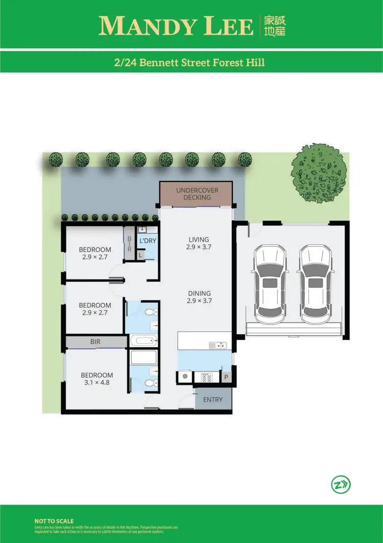 Floorplan of Homely unit listing, 2/24 Bennett Street, Forest Hill VIC 3131