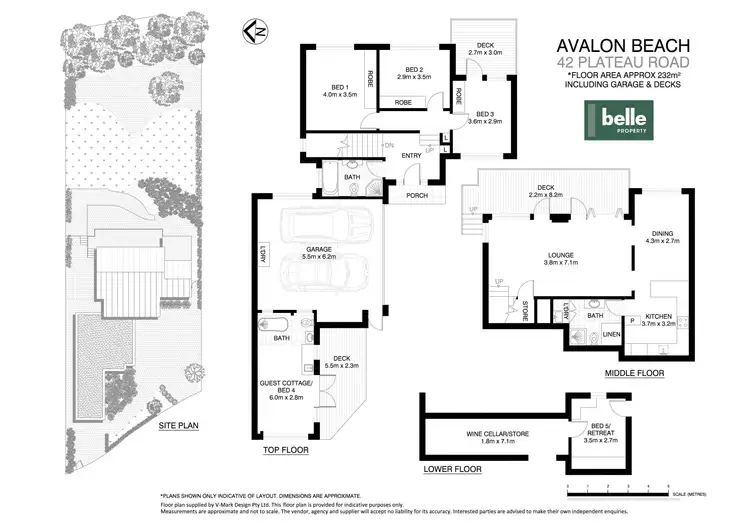 Floorplan of Homely house listing, 42 Plateau Road, Avalon Beach NSW 2107