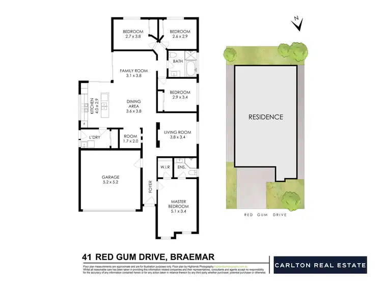 Floorplan of Homely house listing, 41 Red Gum Drive, Braemar NSW 2575