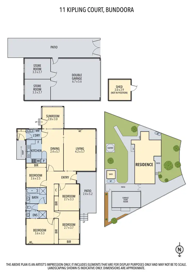 Floorplan of Homely house listing, 11 Kipling Court, Bundoora VIC 3083