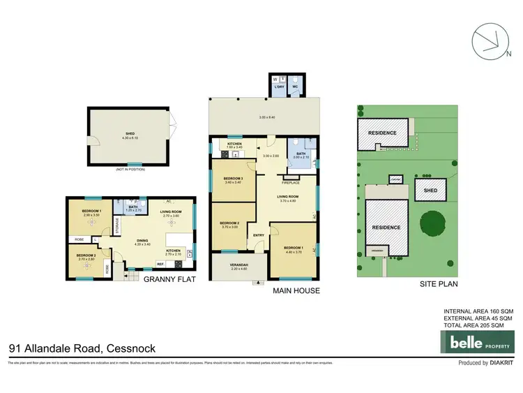 Floorplan of Homely house listing, 91 Allandale Road, Cessnock NSW 2325
