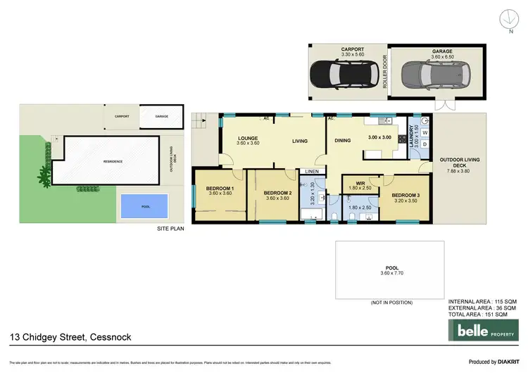 Floorplan of Homely house listing, 13 Chidgey Street, Cessnock NSW 2325
