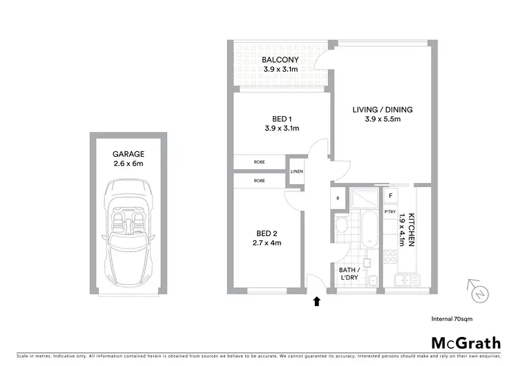 Floorplan of Homely apartment listing, 302/4 Boorima Place, Cronulla NSW 2230