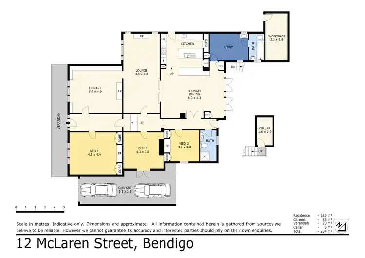 Floorplan of Homely house listing, 12 McLaren Street, Bendigo VIC 3550