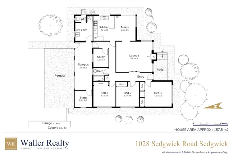 Floorplan of Homely house listing, 1028 Sedgwick Road, Sedgwick VIC 3551