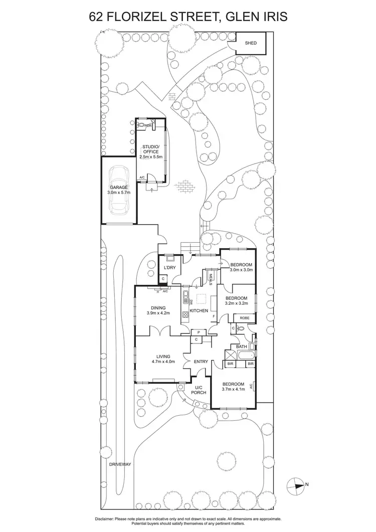 Floorplan of Homely house listing, 62 Florizel Street, Glen Iris VIC 3146