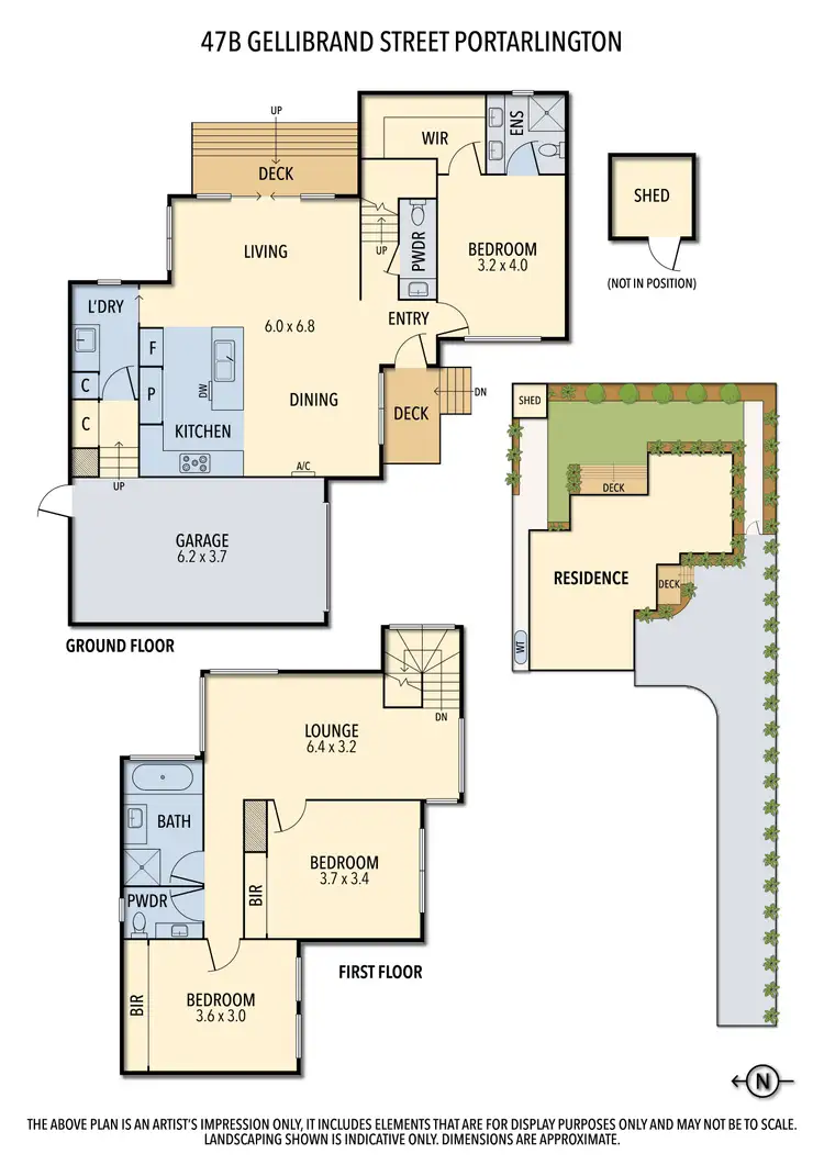 Floorplan of Homely townhouse listing, 47B Gellibrand Street, Portarlington VIC 3223
