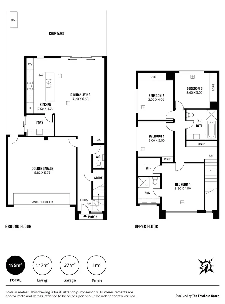 Floorplan of Homely townhouse listing, 52 Acacia Avenue, Campbelltown SA 5074