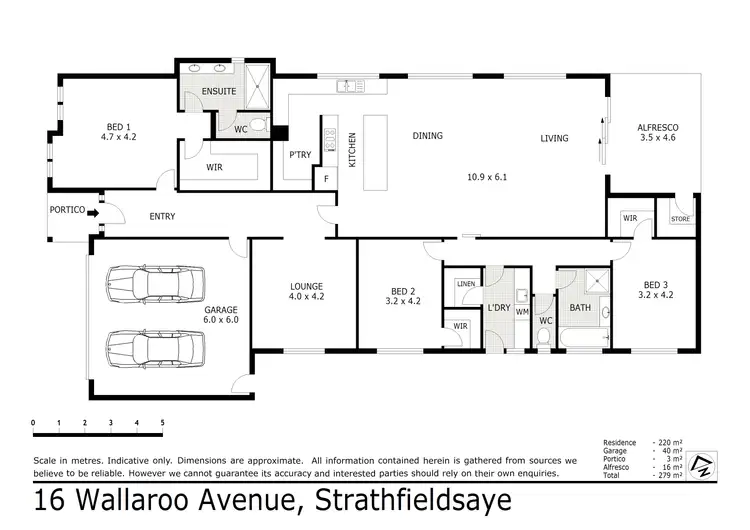 Floorplan of Homely house listing, 16 Wallaroo Avenue, Strathfieldsaye VIC 3551