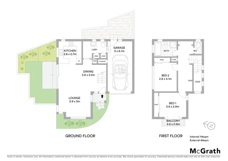 Floorplan of Homely townhouse listing, 2/9 Fenton Avenue, Caringbah NSW 2229