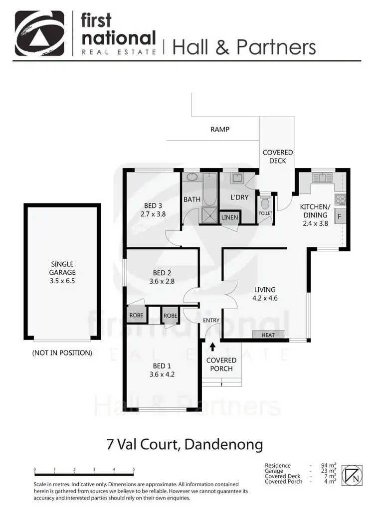Floorplan of Homely house listing, 7 Val Court, Dandenong VIC 3175