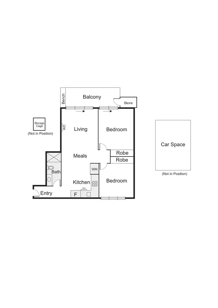 Floorplan of Homely apartment listing, G05/77 Nott Street, Port Melbourne VIC 3207