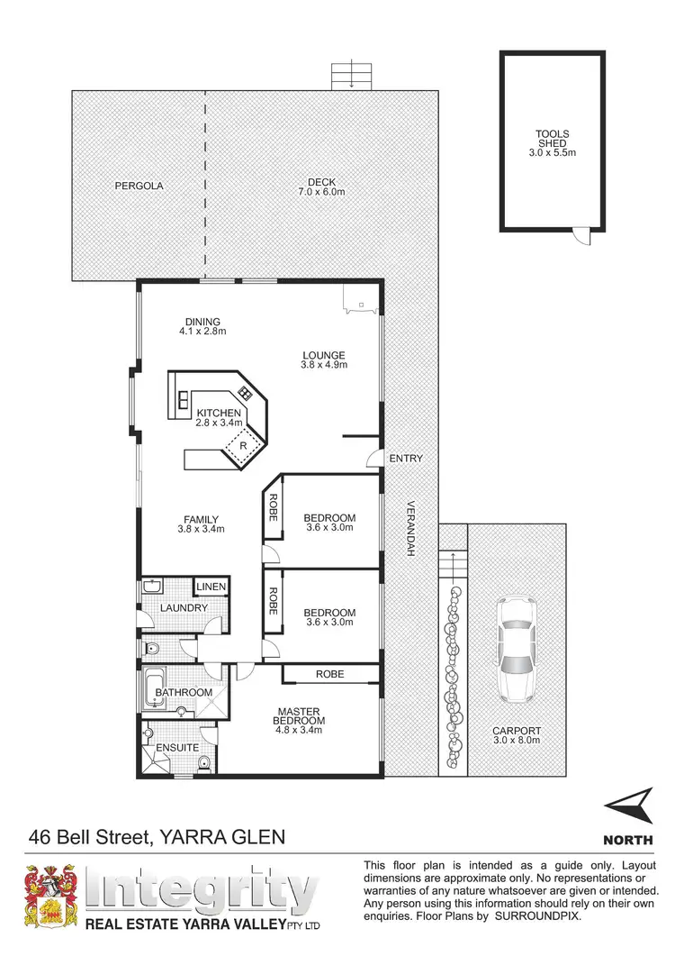 Floorplan of Homely house listing, 46 Bell Street, Yarra Glen VIC 3775