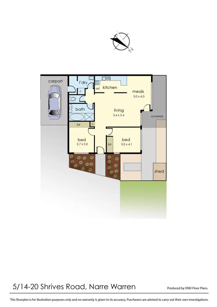 Floorplan of Homely house listing, 5/14-20 Shrives Road, Narre Warren VIC 3805