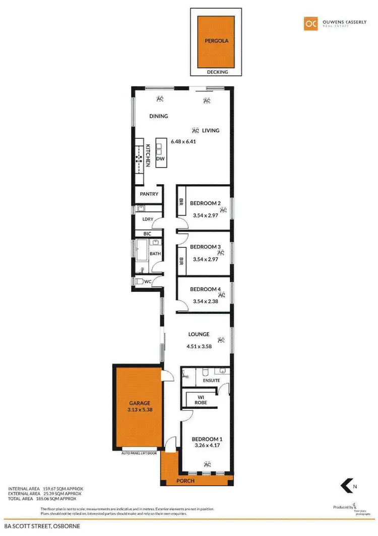 Floorplan of Homely house listing, 8a Scott Street, Osborne SA 5017