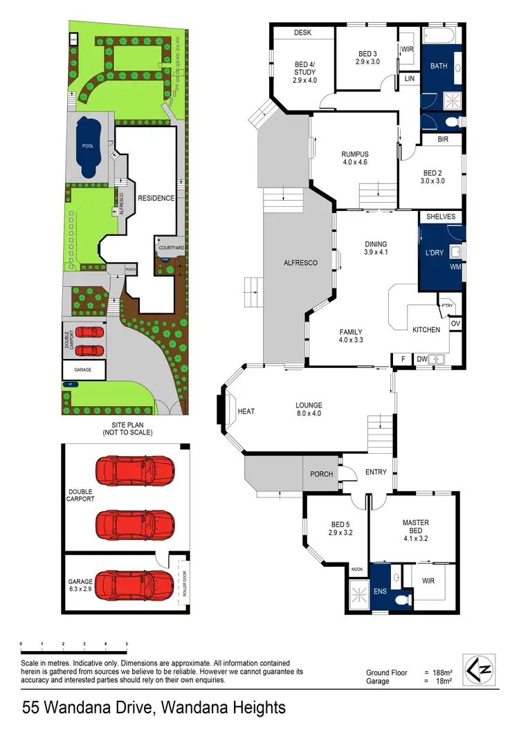 Floorplan of Homely house listing, 55 Wandana Drive, Wandana Heights VIC 3216