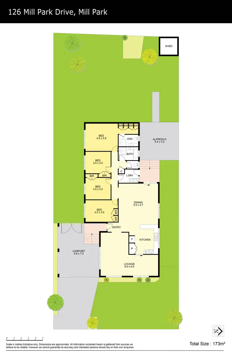 Floorplan of Homely house listing, 126 Mill Park Drive, Mill Park VIC 3082