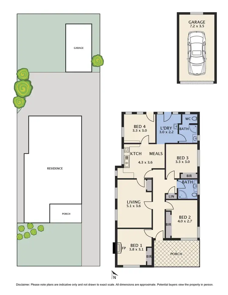 Floorplan of Homely house listing, 1 Sutton Street, Reservoir VIC 3073
