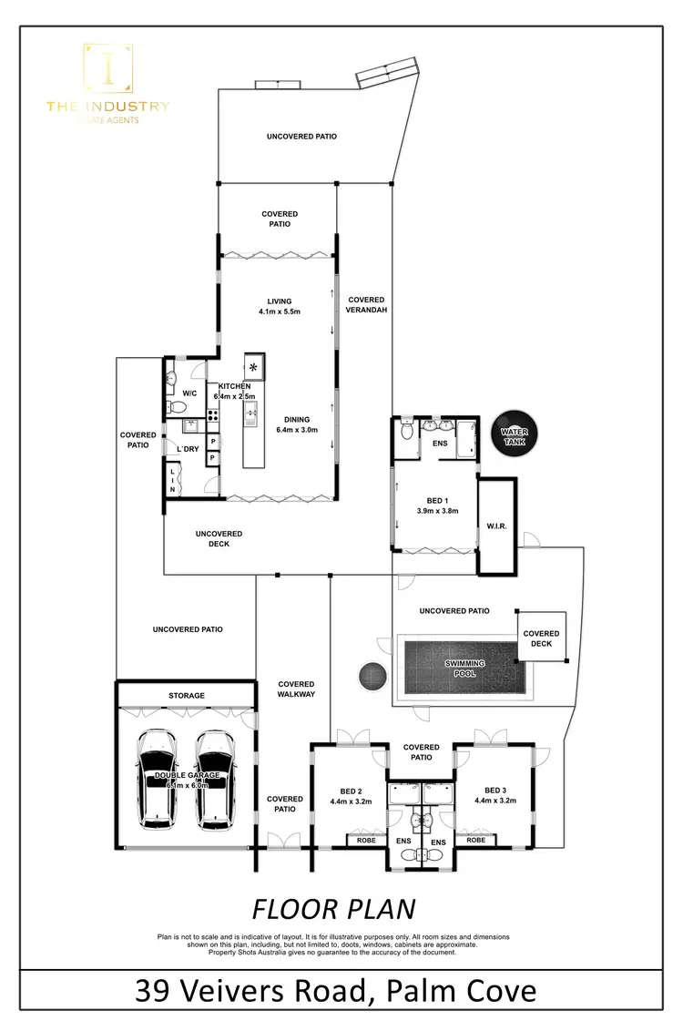 Floorplan of Homely house listing, 39 Veivers Road, Palm Cove QLD 4879