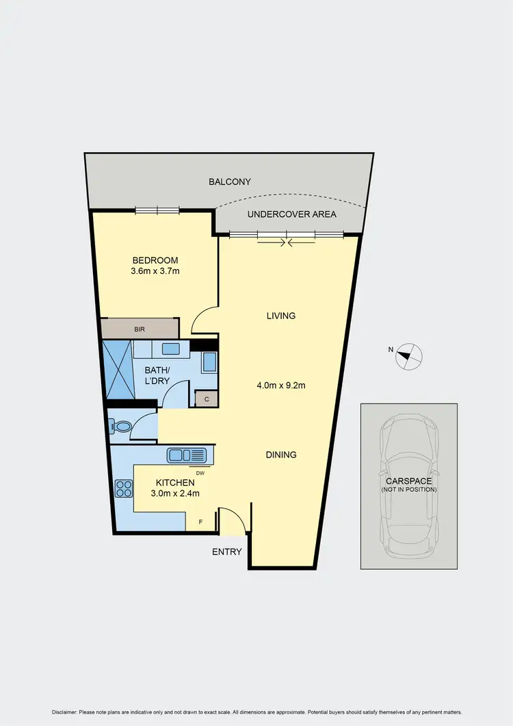 Floorplan of Homely apartment listing, 104/701 Mt Alexander Road, Moonee Ponds VIC 3039