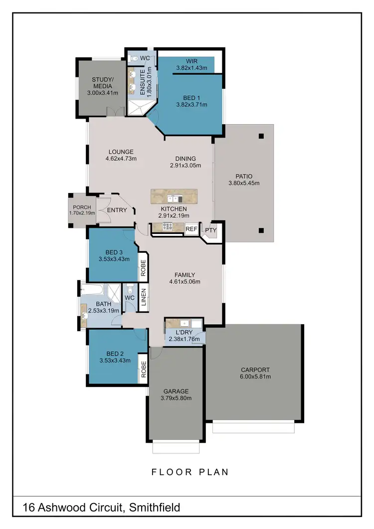 Floorplan of Homely house listing, 16 Ashwood Circuit, Smithfield QLD 4878