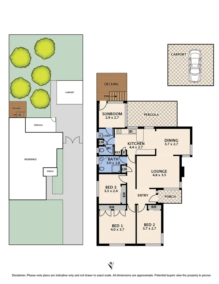 Floorplan of Homely house listing, 45 Green Avenue, Kingsbury VIC 3083