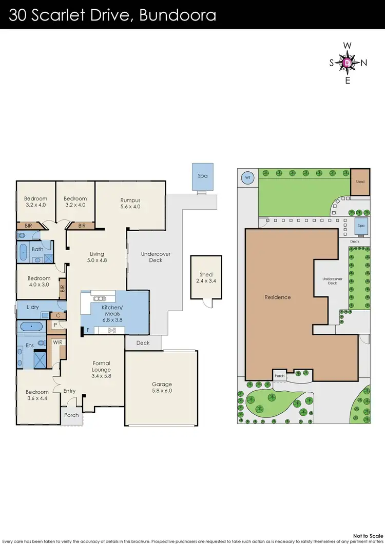 Floorplan of Homely house listing, 30 Scarlet Drive, Bundoora VIC 3083