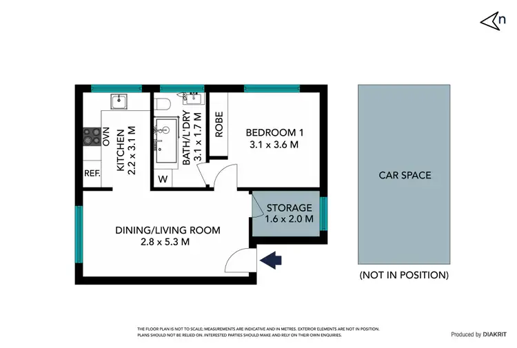 Floorplan of Homely unit listing, 6/1 Clyde Street, Thornbury VIC 3071