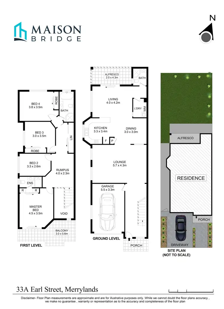 Floorplan of Homely semi-detached listing, 33A Earl Street, Merrylands NSW 2160