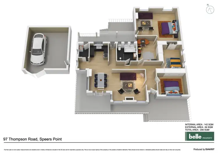 Floorplan of Homely house listing, 97 Thompson Road, Speers Point NSW 2284