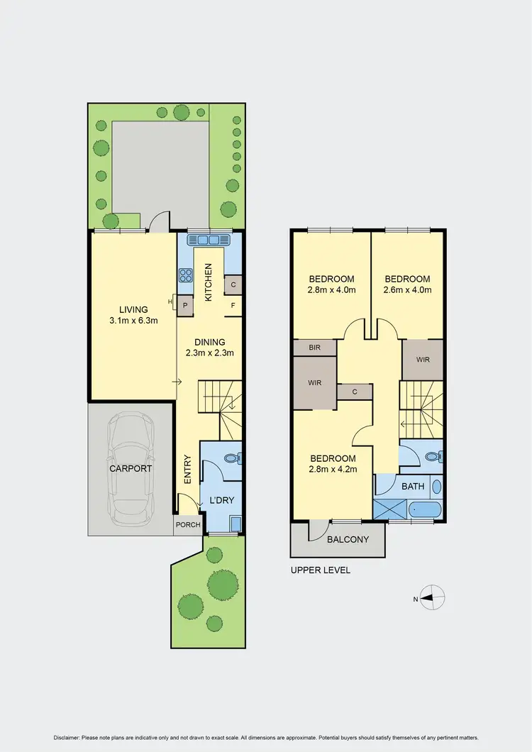 Floorplan of Homely townhouse listing, 2/3-5 Salter Street, Essendon VIC 3040