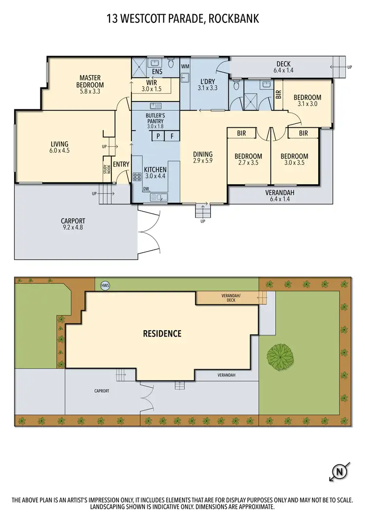 Floorplan of Homely house listing, 13 Westcott Parade, Rockbank VIC 3335